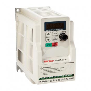 Частотный преобразователь Веспер E5-8200F-S1L (0,75 кВт, 1Ф, 220 В)