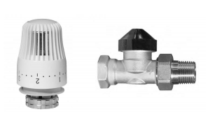 Ридан комплект для двухтрубной системы отопления: клапан TR-N Ду15 угловой и термоэлемент TR 84